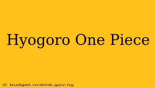 Hyogoro One Piece