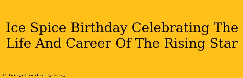 Ice Spice Birthday Celebrating The Life And Career Of The Rising Star