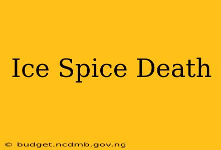 Ice Spice Death