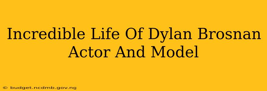 Incredible Life Of Dylan Brosnan Actor And Model