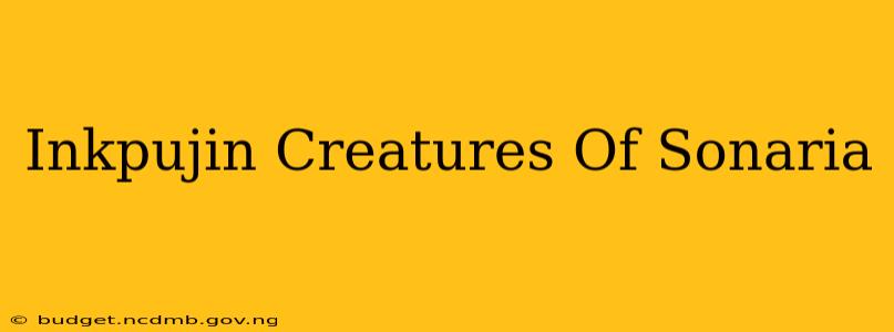 Inkpujin Creatures Of Sonaria