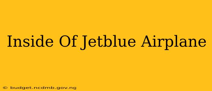 Inside Of Jetblue Airplane