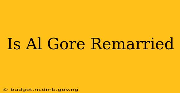 Is Al Gore Remarried