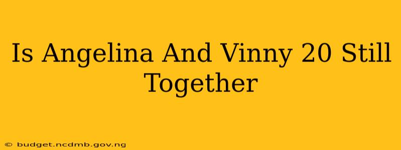 Is Angelina And Vinny 20 Still Together