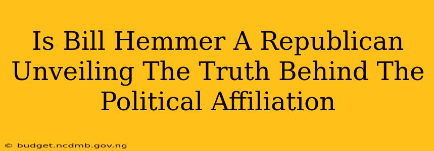 Is Bill Hemmer A Republican Unveiling The Truth Behind The Political Affiliation