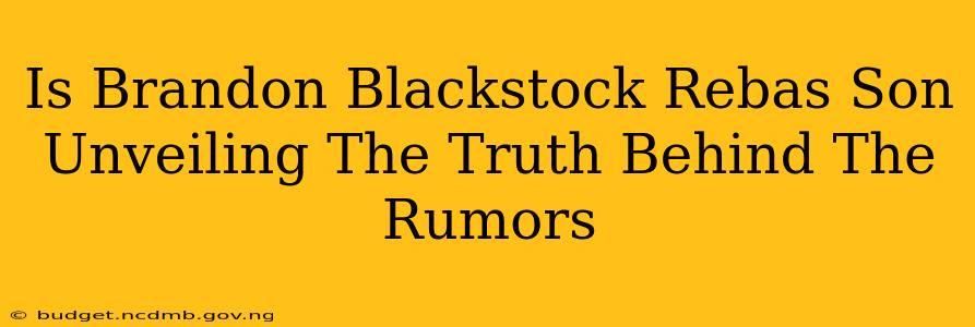 Is Brandon Blackstock Rebas Son Unveiling The Truth Behind The Rumors