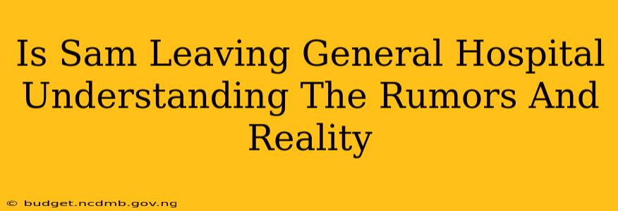Is Sam Leaving General Hospital Understanding The Rumors And Reality