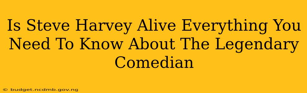 Is Steve Harvey Alive Everything You Need To Know About The Legendary Comedian