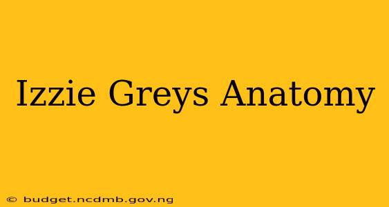 Izzie Greys Anatomy