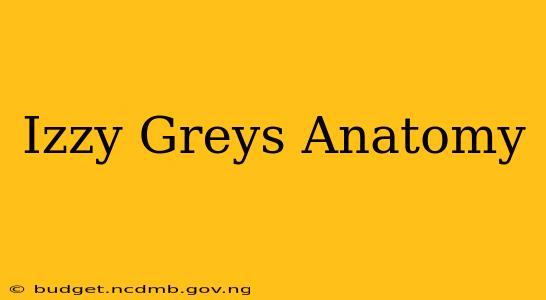 Izzy Greys Anatomy