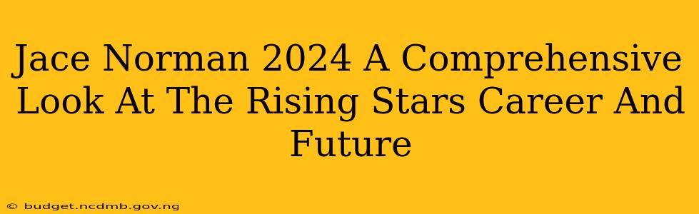 Jace Norman 2024 A Comprehensive Look At The Rising Stars Career And Future