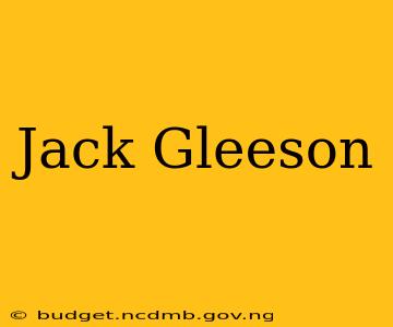 Jack Gleeson