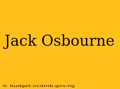 Jack Osbourne