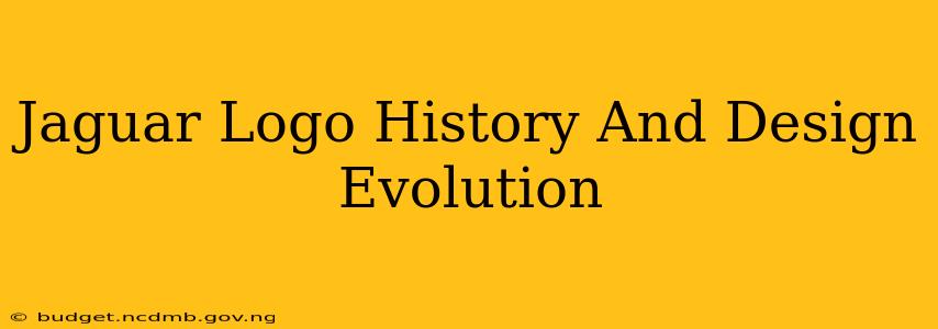 Jaguar Logo History And Design Evolution