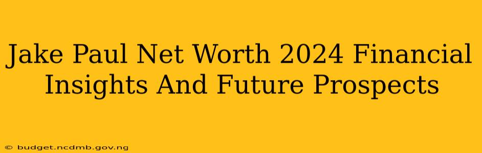 Jake Paul Net Worth 2024 Financial Insights And Future Prospects