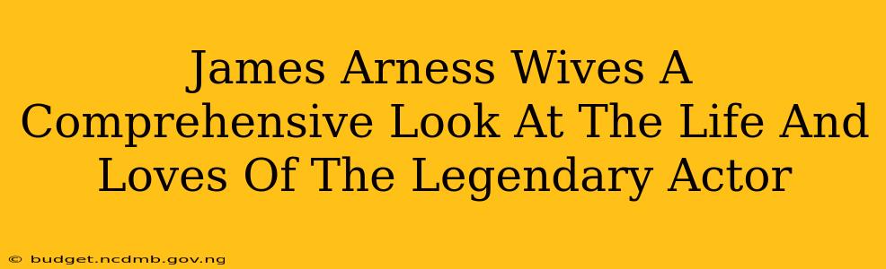 James Arness Wives A Comprehensive Look At The Life And Loves Of The Legendary Actor