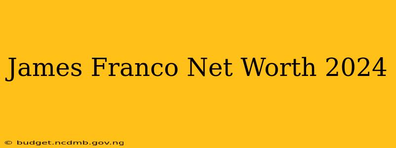 James Franco Net Worth 2024