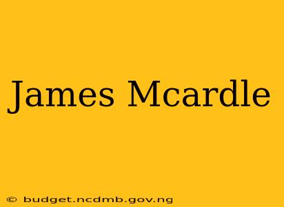 James Mcardle