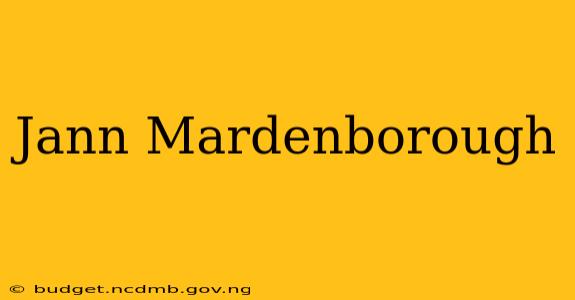 Jann Mardenborough