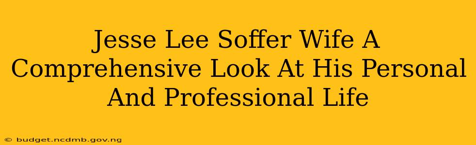 Jesse Lee Soffer Wife A Comprehensive Look At His Personal And Professional Life
