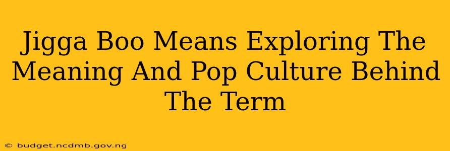 Jigga Boo Means Exploring The Meaning And Pop Culture Behind The Term