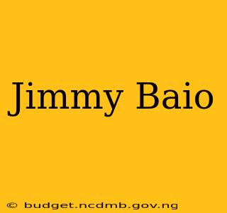 Jimmy Baio