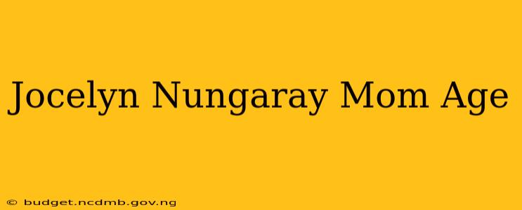 Jocelyn Nungaray Mom Age