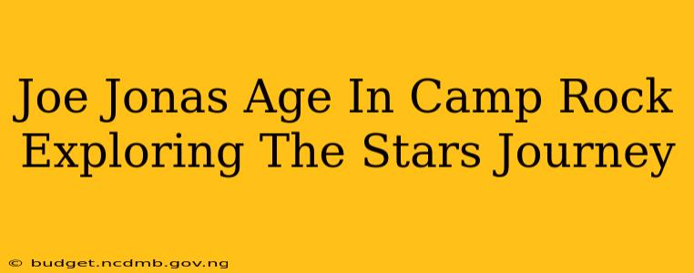 Joe Jonas Age In Camp Rock Exploring The Stars Journey