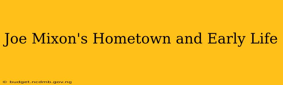 Joe Mixon's Hometown and Early Life