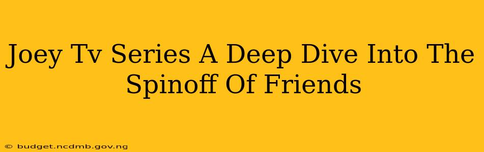 Joey Tv Series A Deep Dive Into The Spinoff Of Friends