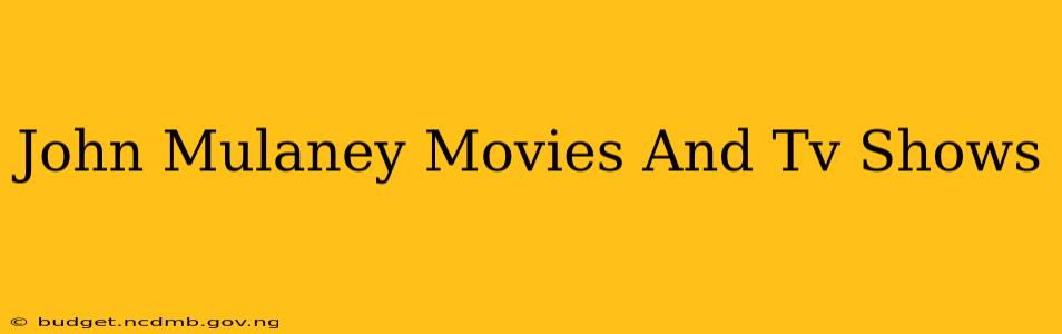 John Mulaney Movies And Tv Shows