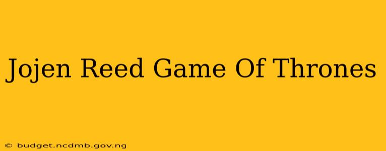 Jojen Reed Game Of Thrones