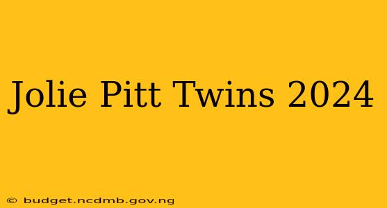 Jolie Pitt Twins 2024