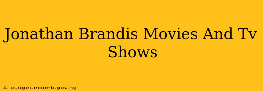Jonathan Brandis Movies And Tv Shows