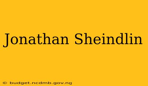 Jonathan Sheindlin