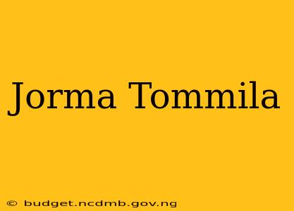 Jorma Tommila