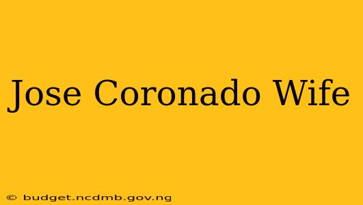 Jose Coronado Wife