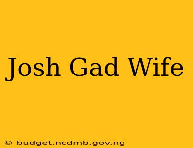 Josh Gad Wife