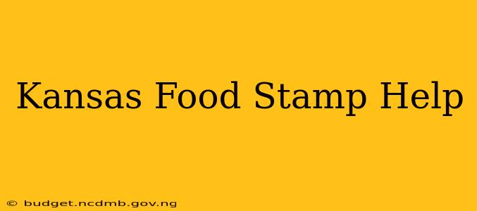 Kansas Food Stamp Help