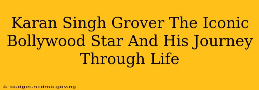 Karan Singh Grover The Iconic Bollywood Star And His Journey Through Life