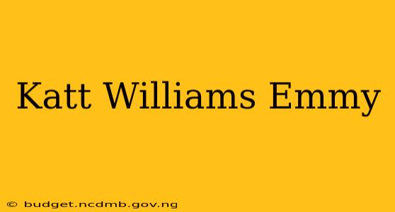 Katt Williams Emmy