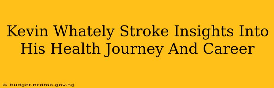 Kevin Whately Stroke Insights Into His Health Journey And Career