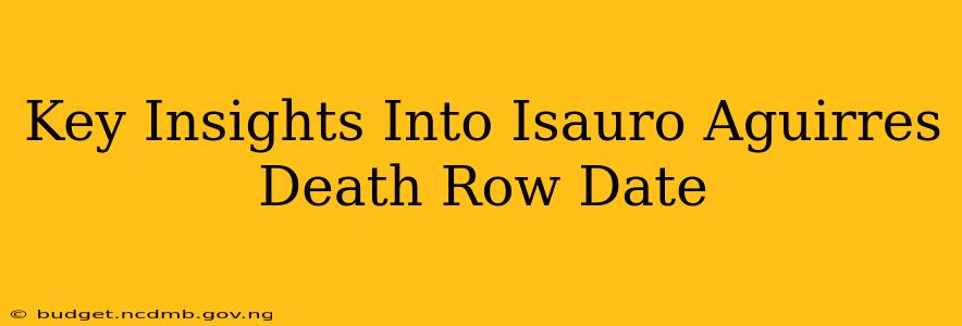 Key Insights Into Isauro Aguirres Death Row Date