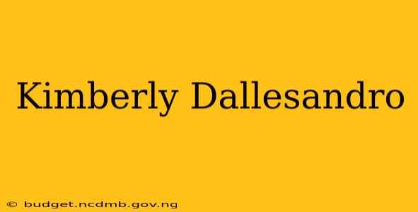 Kimberly Dallesandro