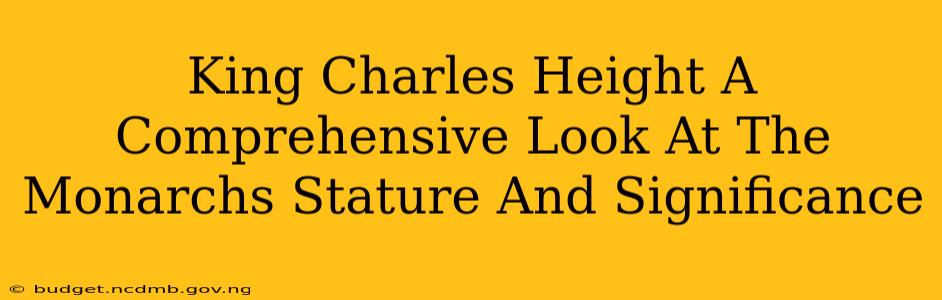 King Charles Height A Comprehensive Look At The Monarchs Stature And Significance