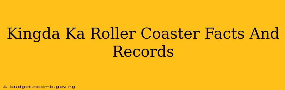 Kingda Ka Roller Coaster Facts And Records