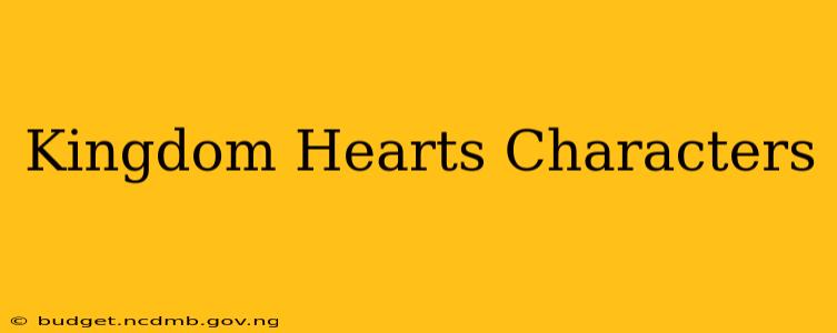 Kingdom Hearts Characters