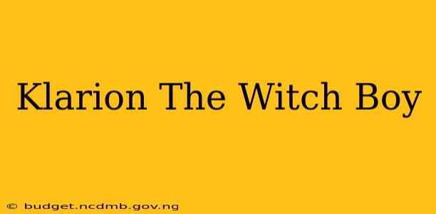 Klarion The Witch Boy