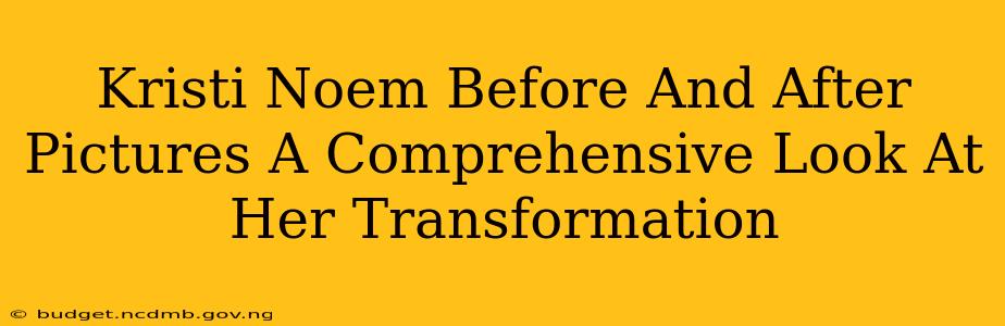 Kristi Noem Before And After Pictures A Comprehensive Look At Her Transformation