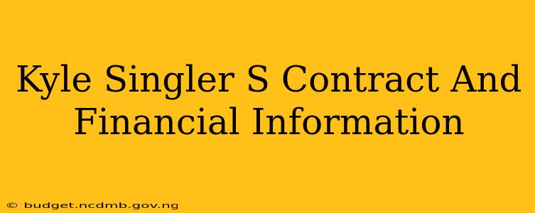 Kyle Singler S Contract And Financial Information